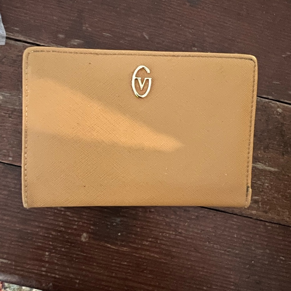 Gold gianni valentino snap bifold